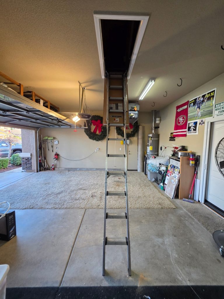 Attic Ladder and Storage Installation in Lincoln